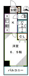 モンヴィラージュ中野新橋 1Kの間取図画像