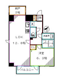 レガリア東中野レジデンスEAST 1SLDKの間取図画像