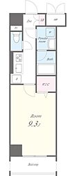 N'sパークレジデンス高田馬場 1Kの間取図画像