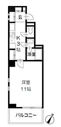 コマUD21 1Kの間取図画像