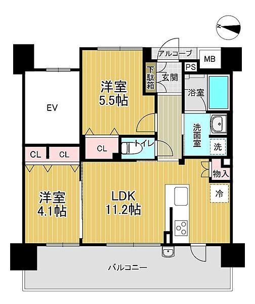 間取りを拡大表示
