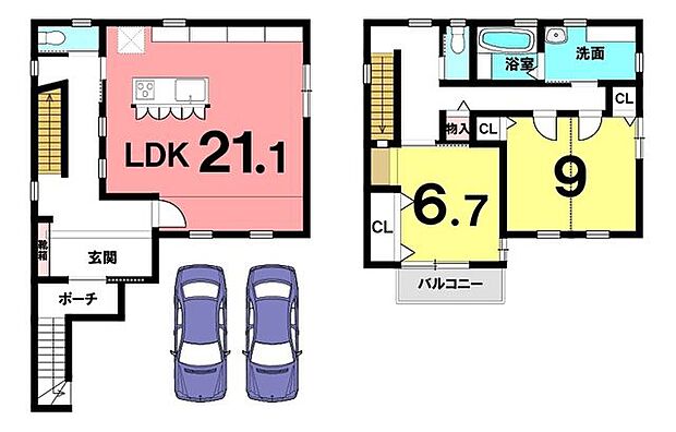 【2018年築】LDK20畳以上！古島駅徒歩11分！駐車2台可能！借地収入有（約16.7万円／年）