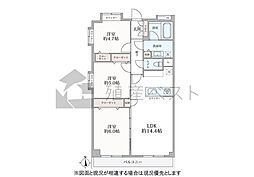 三鷹上連雀シティハイツ 3LDKの間取図画像
