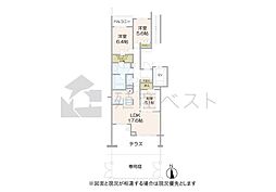 パークシティ浜田山HOUSEB 2SLDKの間取図画像