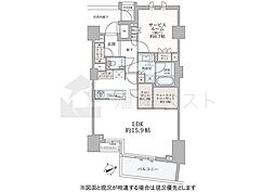 ディアナガーデン西麻布 ワンルームの間取図画像