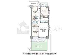 コスモ川越 3LDKの間取図画像
