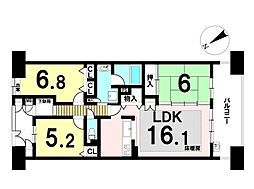 ローレルコート弥富東 3LDKの間取図画像