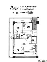 ベンタナヒルズ篠栗8号館 4LDKの間取図画像