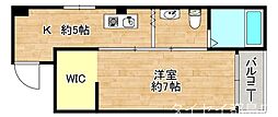 Osaka Metro谷町線 都島駅 徒歩10分の賃貸マンション 3階1DKの間取り