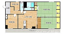 JR大阪環状線 桜ノ宮駅 徒歩6分の賃貸マンション 4階4LDKの間取り