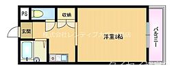 JR大阪環状線 京橋駅 徒歩6分の賃貸マンション 6階1Kの間取り