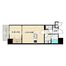 Osaka Metro谷町線 千林大宮駅 徒歩8分の賃貸マンション 1階1LDKの間取り