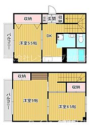 JR大阪環状線 京橋駅 徒歩7分の賃貸マンション 1階3DKの間取り