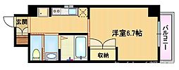 Osaka Metro谷町線 都島駅 徒歩5分の賃貸マンション 3階1Kの間取り