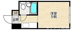 ハイライフ中野 1Kの間取図画像