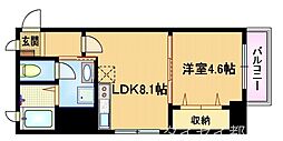 GLADSEKIME 1LDKの間取図画像