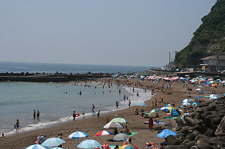熱川海水浴場まで(1500m)