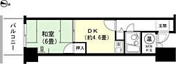 ライオンズヒルズ熱川 1DKの間取図画像