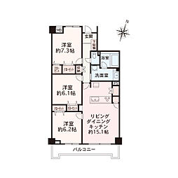 間取図画像 3LDK