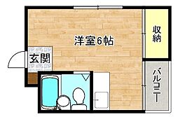 ラパンジール小路東 ワンルームの間取図画像