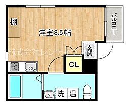 BG新深江 ワンルームの間取図画像