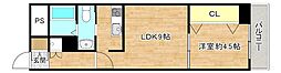 カーサノベンタ 1LDKの間取図画像