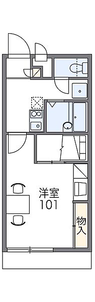 レオパレスシャルマン 210｜兵庫県加古川市野口町長砂(賃貸アパート1K・2階・23.18㎡)の写真 その2