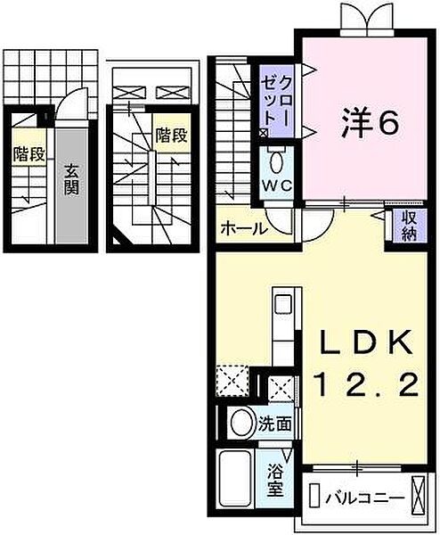 エスペランサIII 301｜兵庫県神崎郡福崎町福田(賃貸アパート1LDK・3階・53.01㎡)の写真 その2