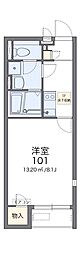 レオネクスト片山 1Kの間取図画像