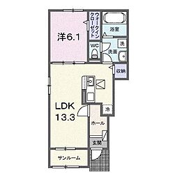 間取図画像 1LDK