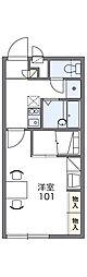 レオパレスコーフー 1Kの間取図画像