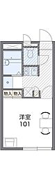 レオパレス椎の実5 1Kの間取図画像