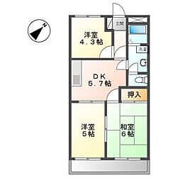 ファミリーパレスＢ 1階