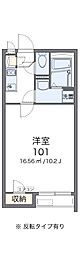 クレイノニジ 1Kの間取図画像