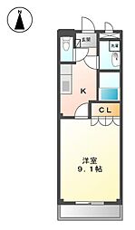 グランドパレス堀越 1Kの間取図画像