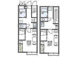 レオパレスウイング 2階/205