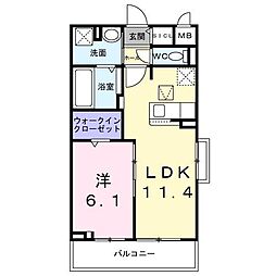 グラン・ステラータ 1LDKの間取図画像