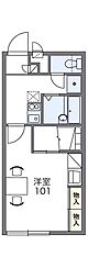 レオパレスオーゴ 1Kの間取図画像