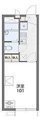 レオパレス翼6 1Kの間取図画像