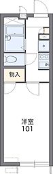 レオパレスミナミヤマ 1Kの間取図画像