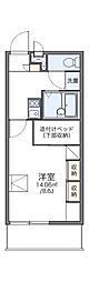 レオパレスリベルテ 1Kの間取図画像