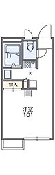 レオパレス松浦 1Kの間取図画像