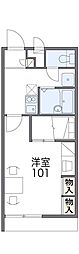レオパレススワニエ 1Kの間取図画像