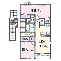 チェリーチ東同心町 2階