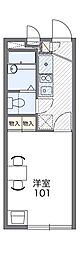 レオパレスコモンフィンチ 1Kの間取図画像