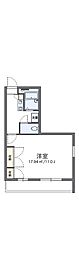 レオパレスボンヌ・シャンス 1Kの間取図画像