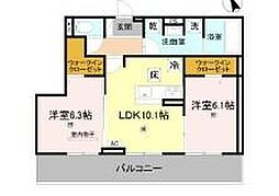 D s 北条1丁目 1LDKの間取図画像