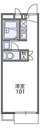 レオパレスオームラ 1Kの間取図画像