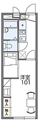 レオパレスファインコート鈴蘭台 1Kの間取図画像