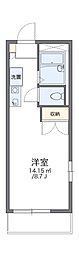 レオパレス天城 1Kの間取図画像